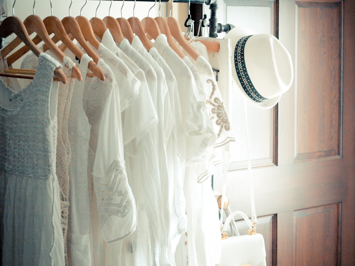 bittersweet colours, details from my closet, details, closet organization ideas, white closet, summer fashion