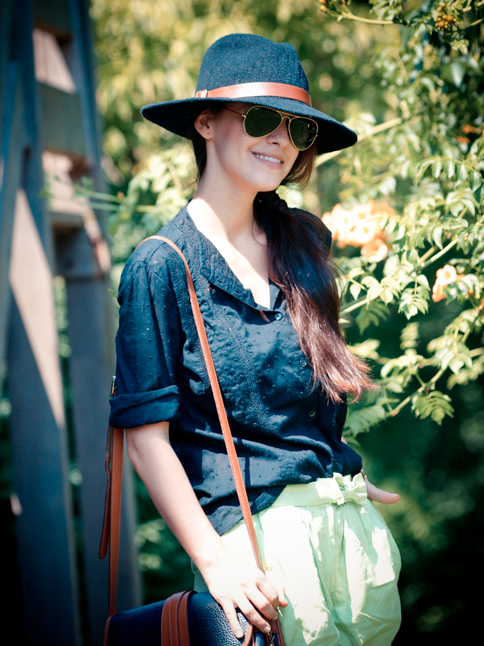 bittersweet colours, street style, colors, fashion trends, summer style, vintage, black hat