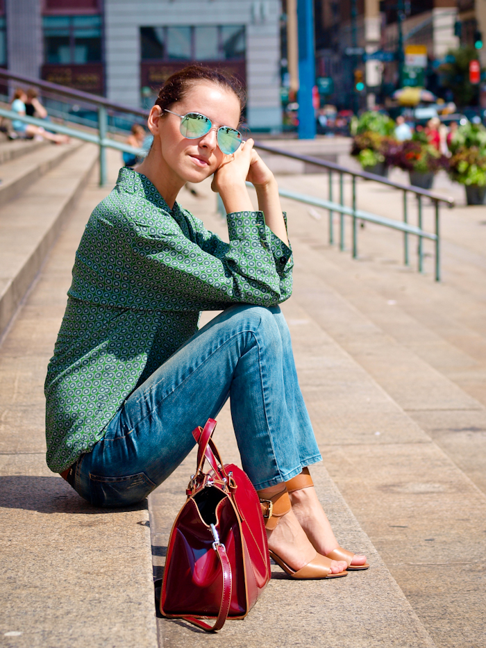 bittersweet colours, street style, jeans, New York, michael kors shoes, 