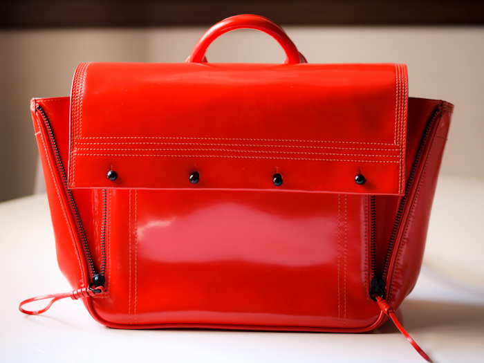 bittersweet colours, new in, red bag, 3.1 phillip lim bag, 