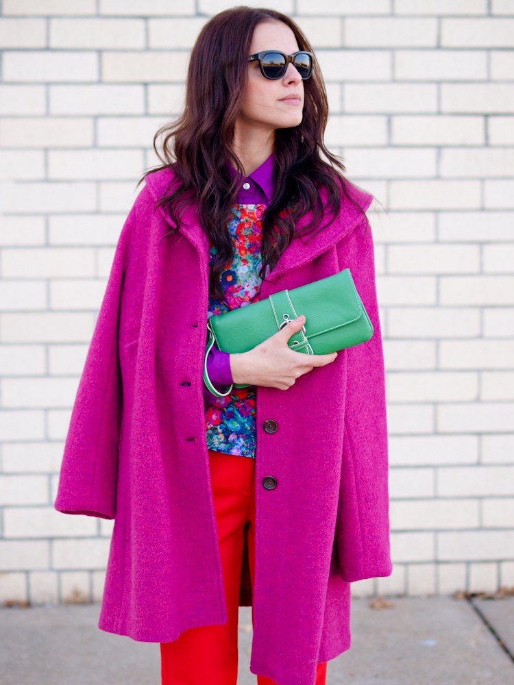 bittersweet colours, fall street style, street style, pink coat, pastels,  colorful coats, colors,