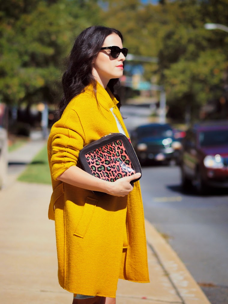 bittersweet colours, fall colors, Zara, 3.1 Phillip Lim, Meredith Wendell, Express, prints, animal print, COLORS, yellow, street style,