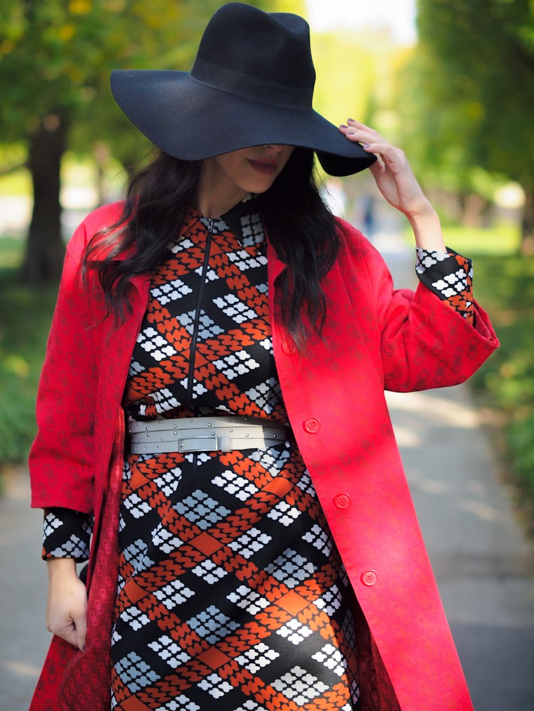 bittersweet colours, fall colors, Fall trends, French Connection, prints, RED, street style, vintage, Zara, 3.1 Phillip Lim, hats, Bohemian style,