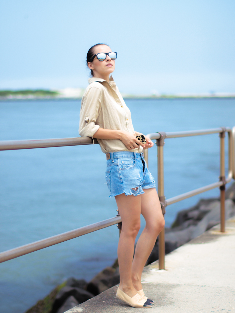Laidback Summer :: Distressed Shorts + Chanel Espadrilles - Color